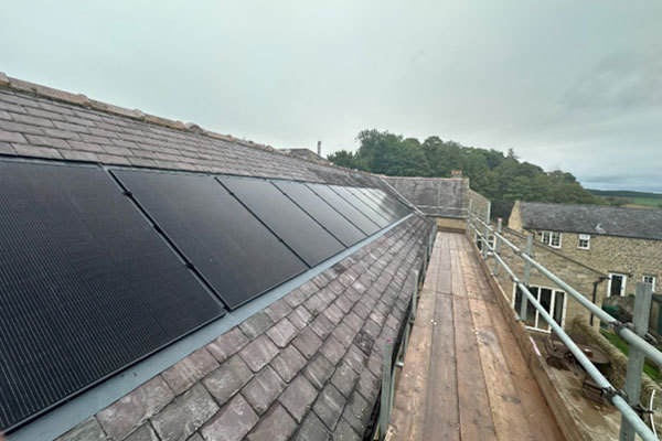 Integrated Solar PV & Battery Storage in Hexham, Northumberland